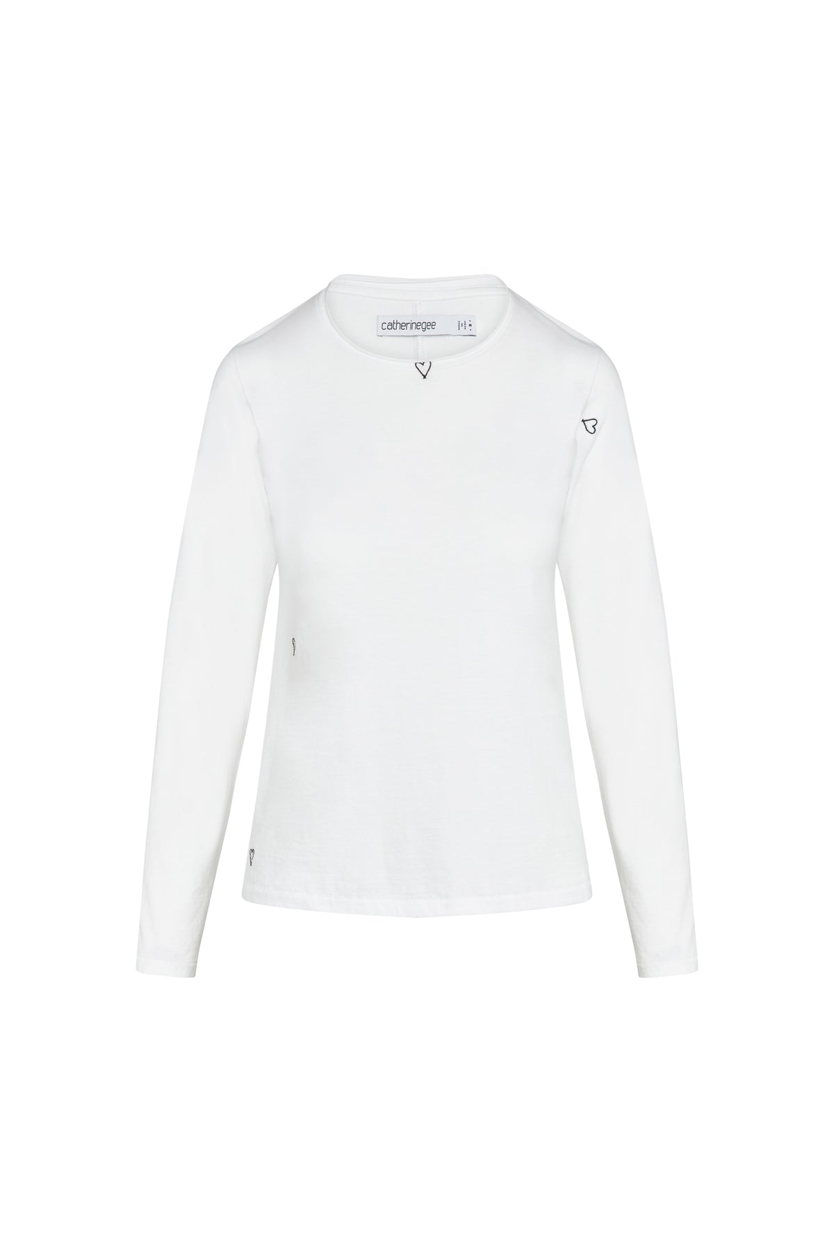 Catherine Gee Embroidered L/S Tee - Heart