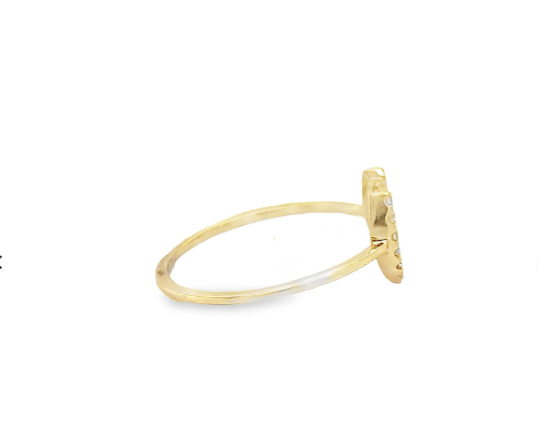S.Row Designs Diamond Horseshoe Ring