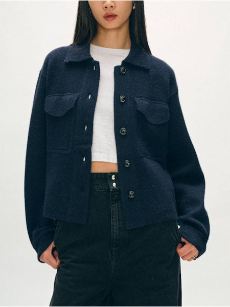 White + Warren Cashmere Luxe Cropped Shacket