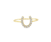 S.Row Designs Diamond Horseshoe Ring