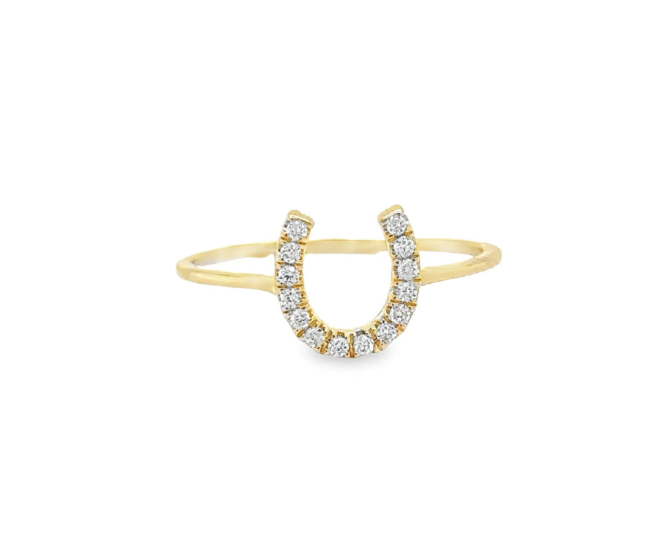 S.Row Designs Diamond Horseshoe Ring