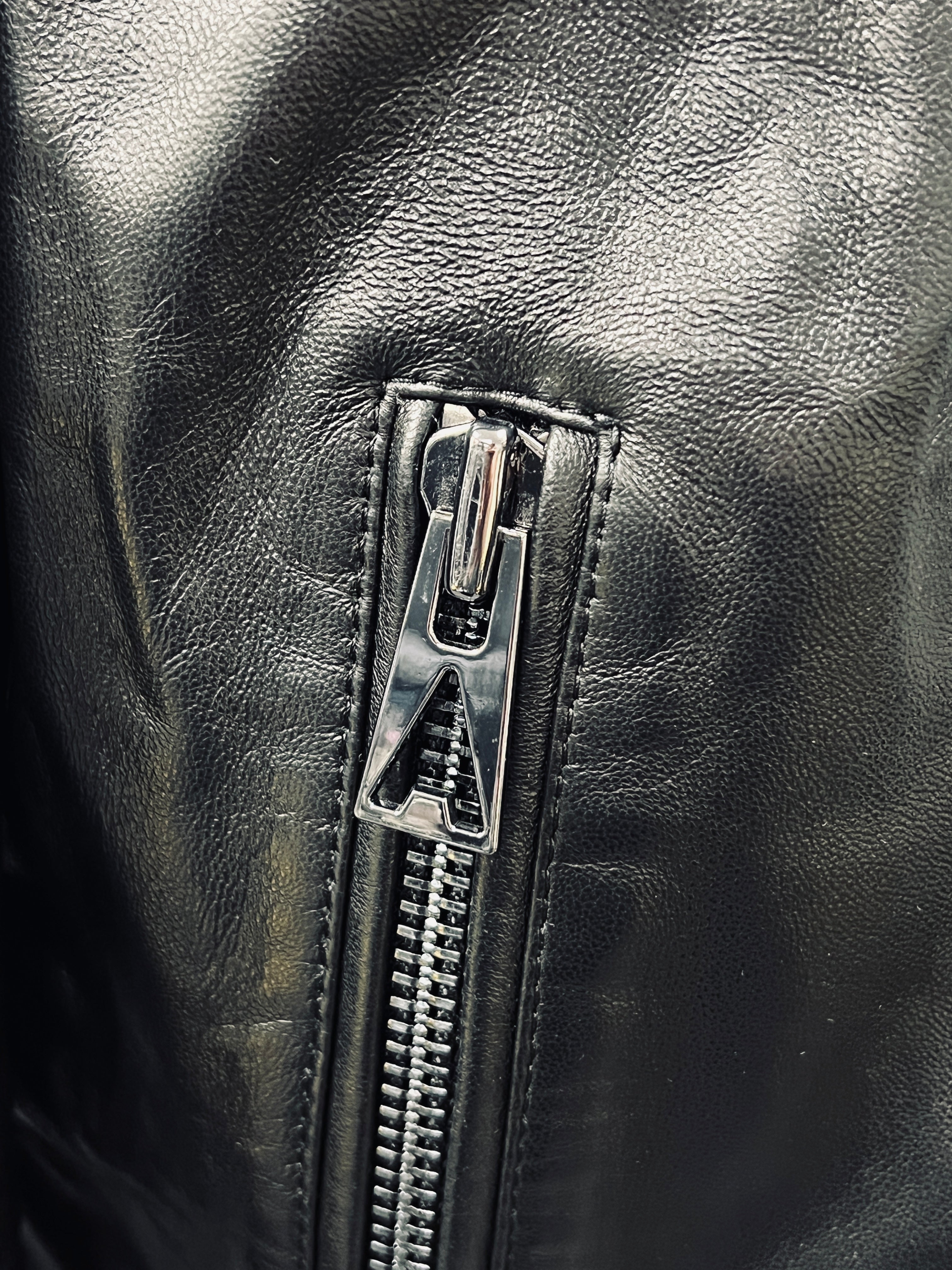 Ahirain Leather Biker Jacket