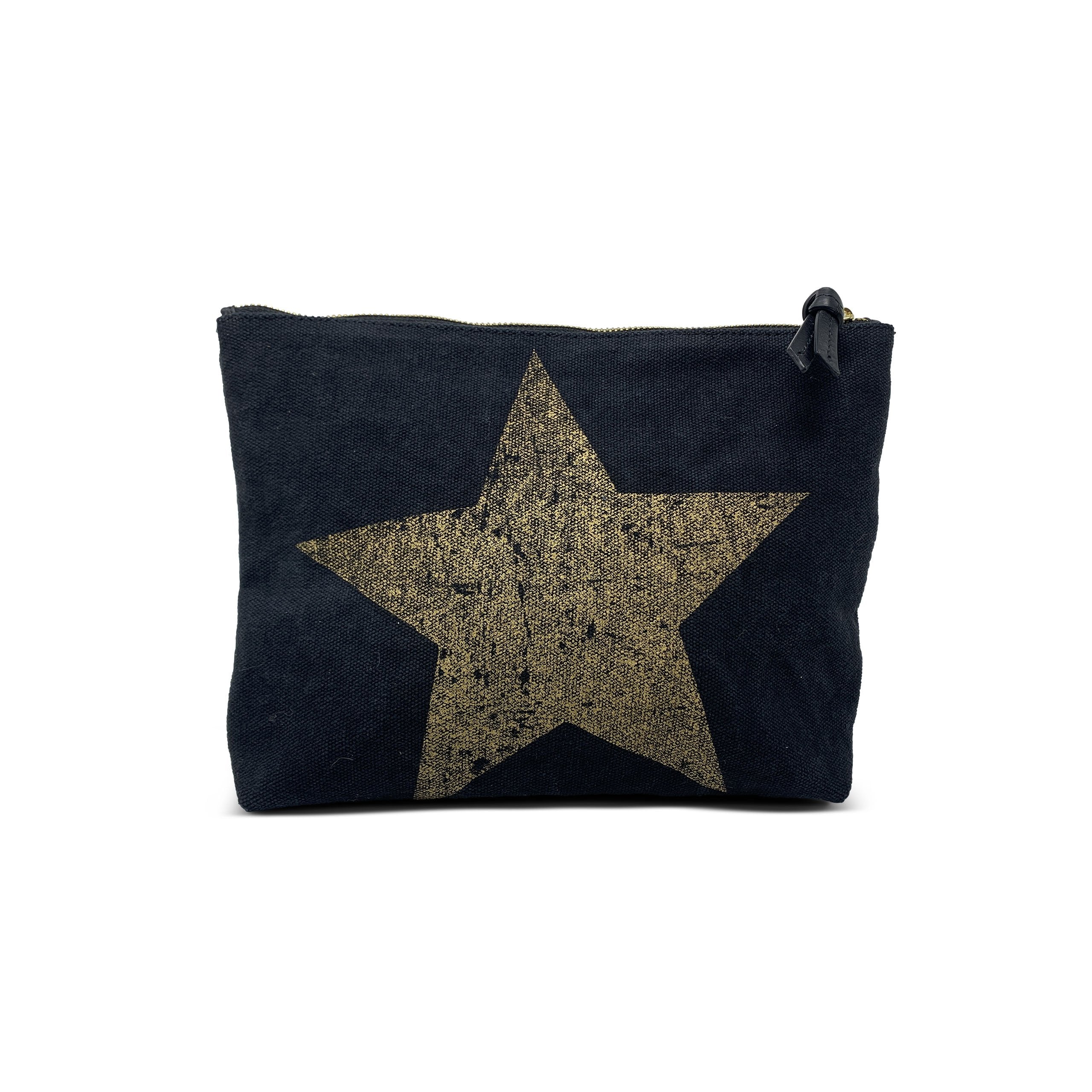 Kempton Gigantic Gold Star Canvas Pouch