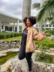 Ahirain Silk Bomber Jacket