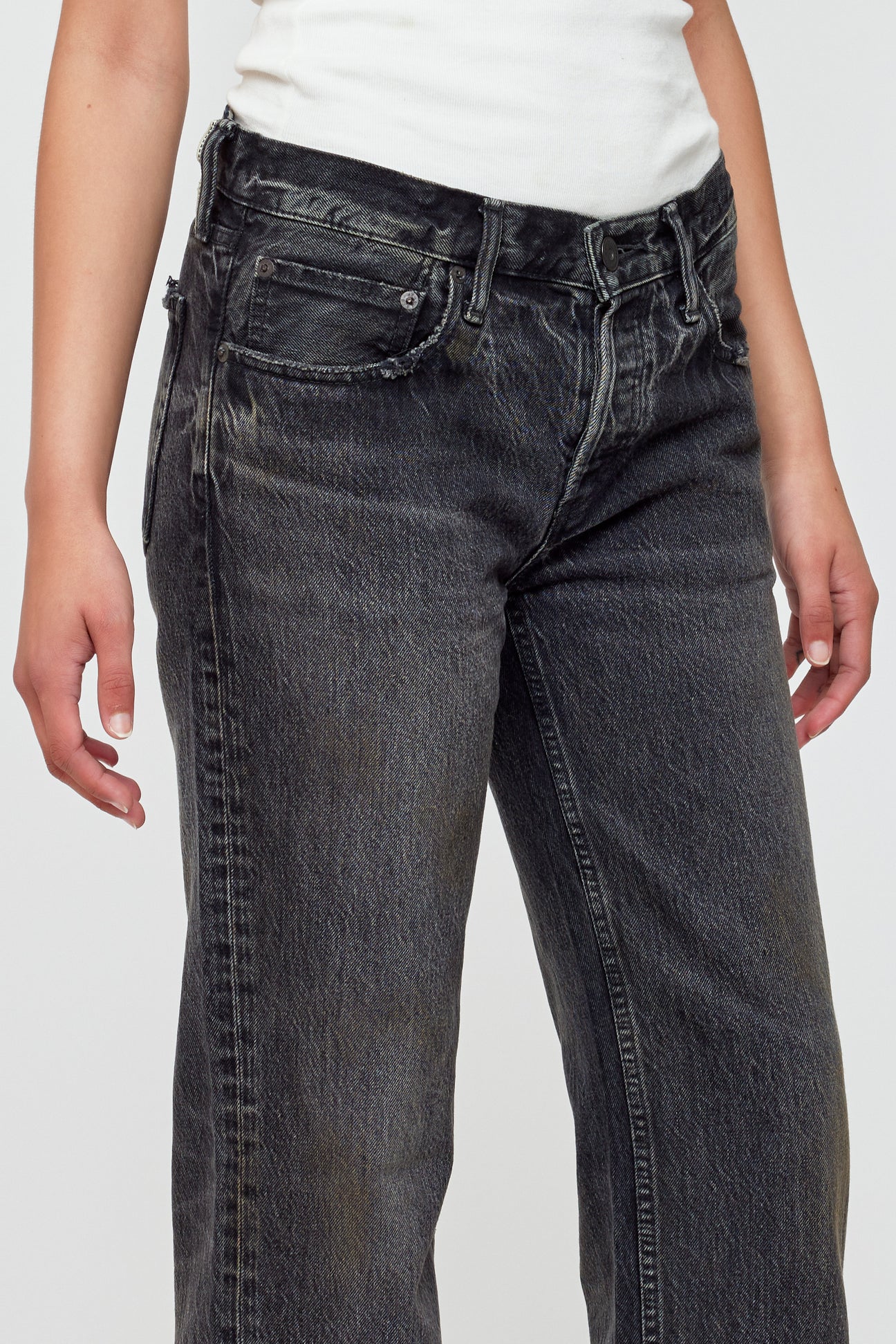 Moussy Vintage Iona Straight Low Rise Jean
