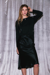 Catherine Gee Embroidered L/S Tee - Bolt