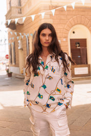 Catherine Gee Kaia Blouse in Lisbon Sails