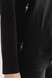 Catherine Gee Embroidered L/S Tee - Bolt