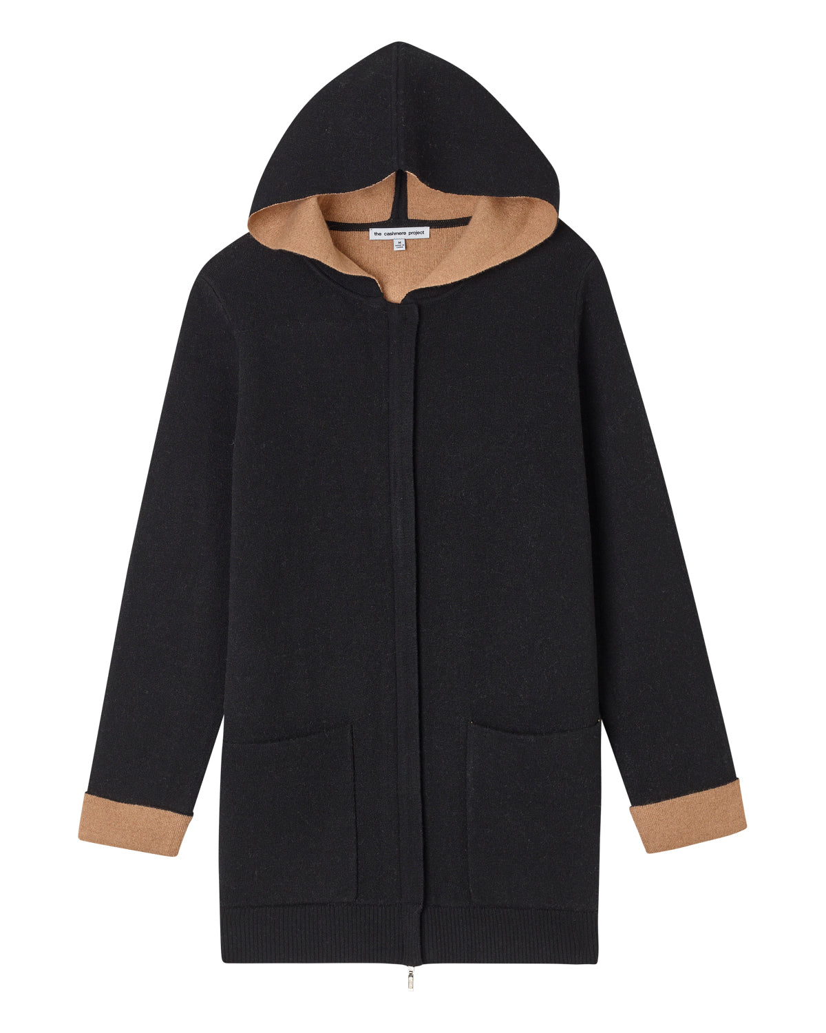 Cashmere Project Hooded Zip Car Coat