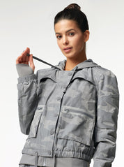 Blanc Noir Camo SkyFall Aviator Jacket
