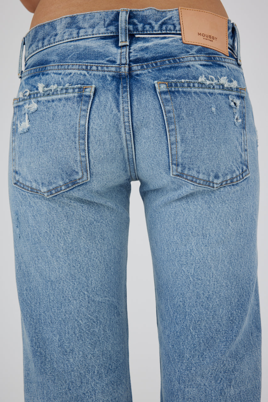 Moussy Vintage Bostonia Low Rise Straight Jean