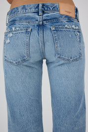 Moussy Vintage Bostonia Low Rise Straight Jean