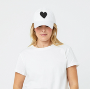 Kerri Rosenthal Heart Patch Baseball Hat