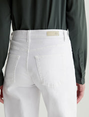 AG Saige Wide Leg Crop Jean in Gallery White