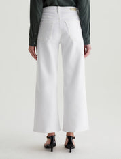 AG Saige Wide Leg Crop Jean in Gallery White