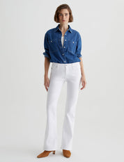 AG Angel Low Rise Bootcut Jean in Gallery White