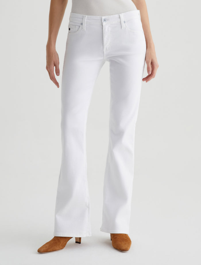 AG Angel Low Rise Bootcut Jean in Gallery White