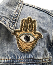 Collab322 Denim Jacket with Raw Bottom Edge
