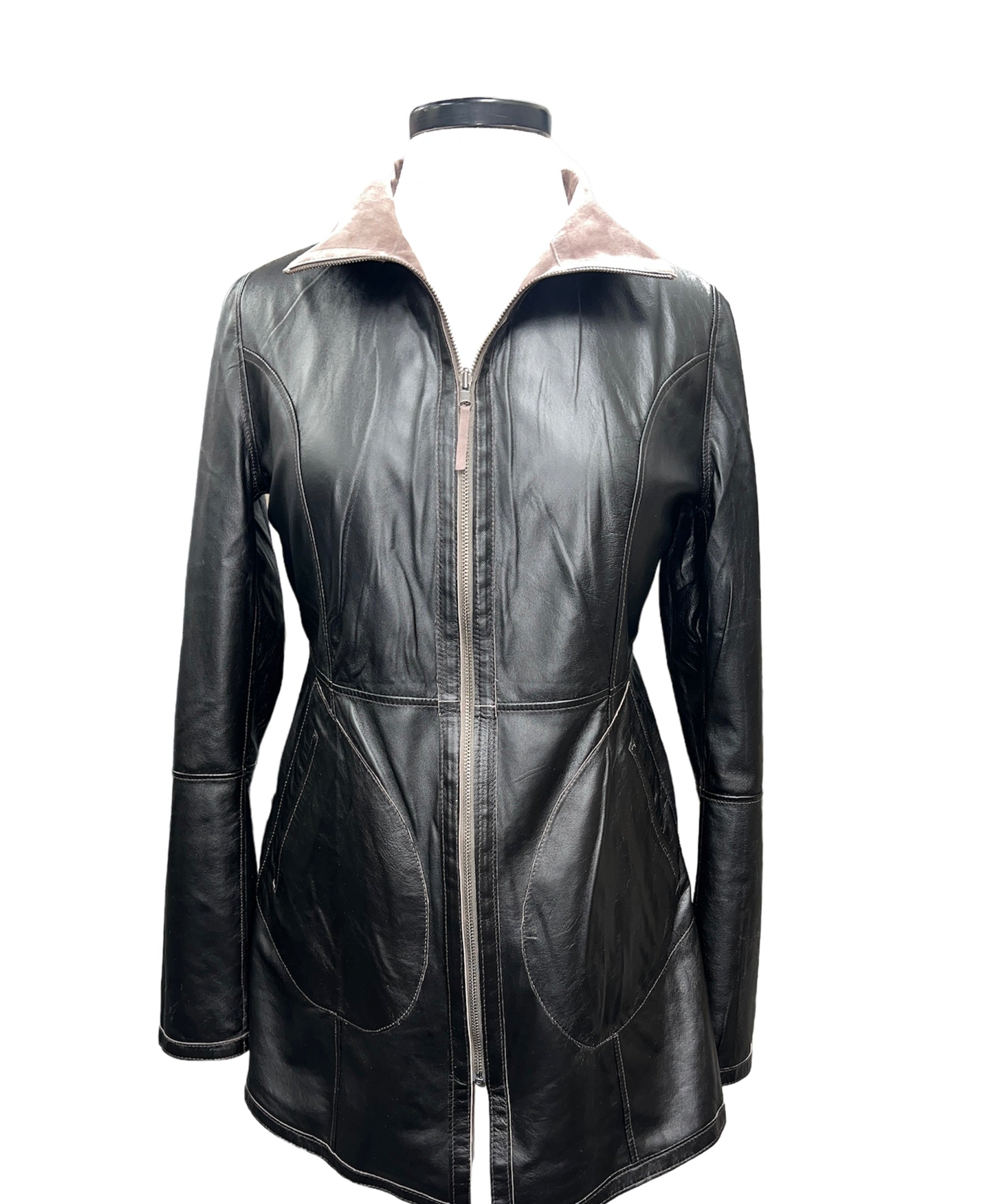 Leather Reversible Waterproof Jacket