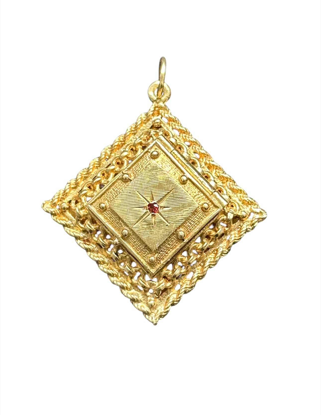 14KT Gold Vintage Locket Charm