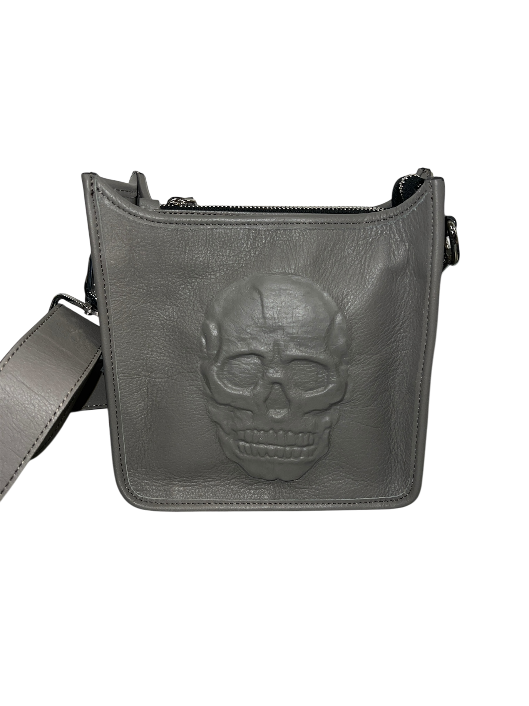 Leather Skull Crossbody