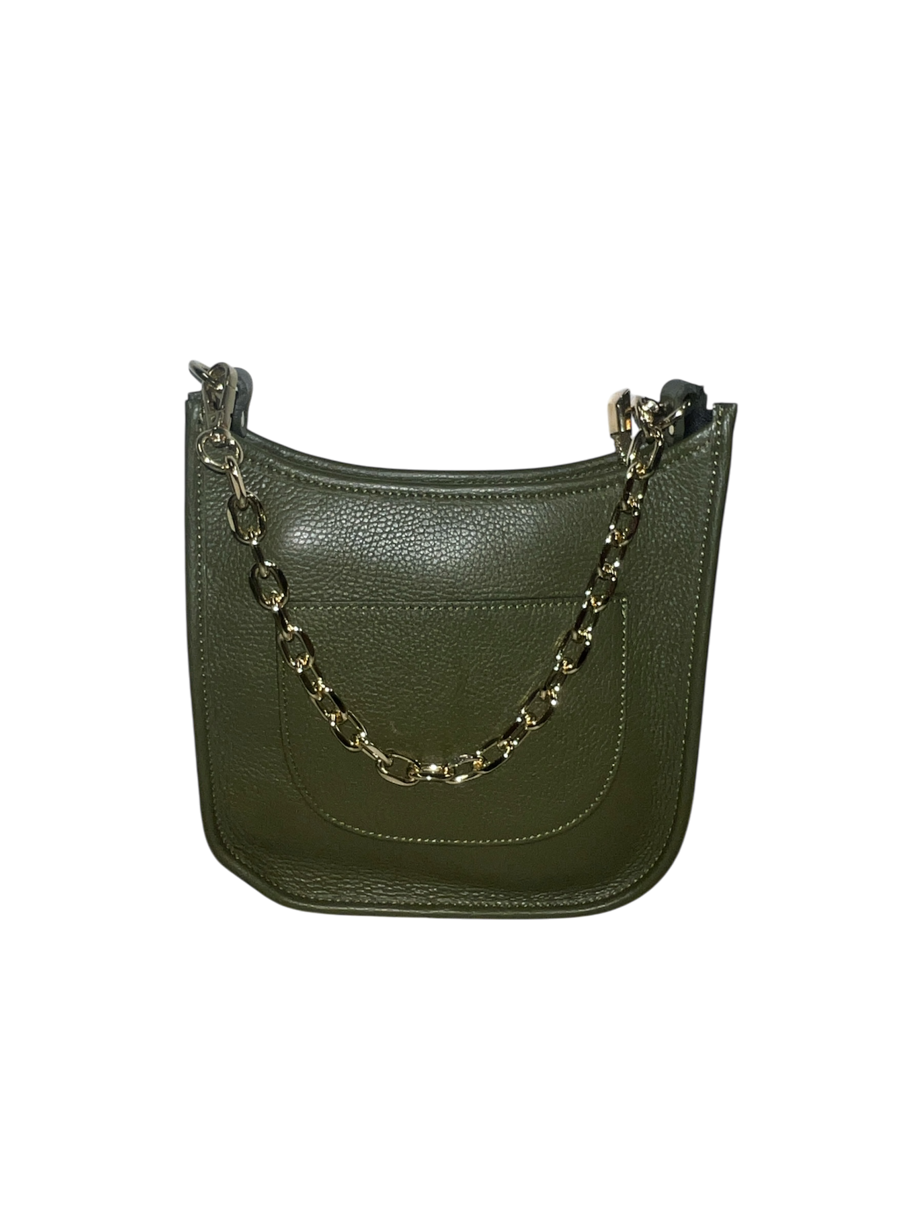 Italian Leather Chain Crossbody