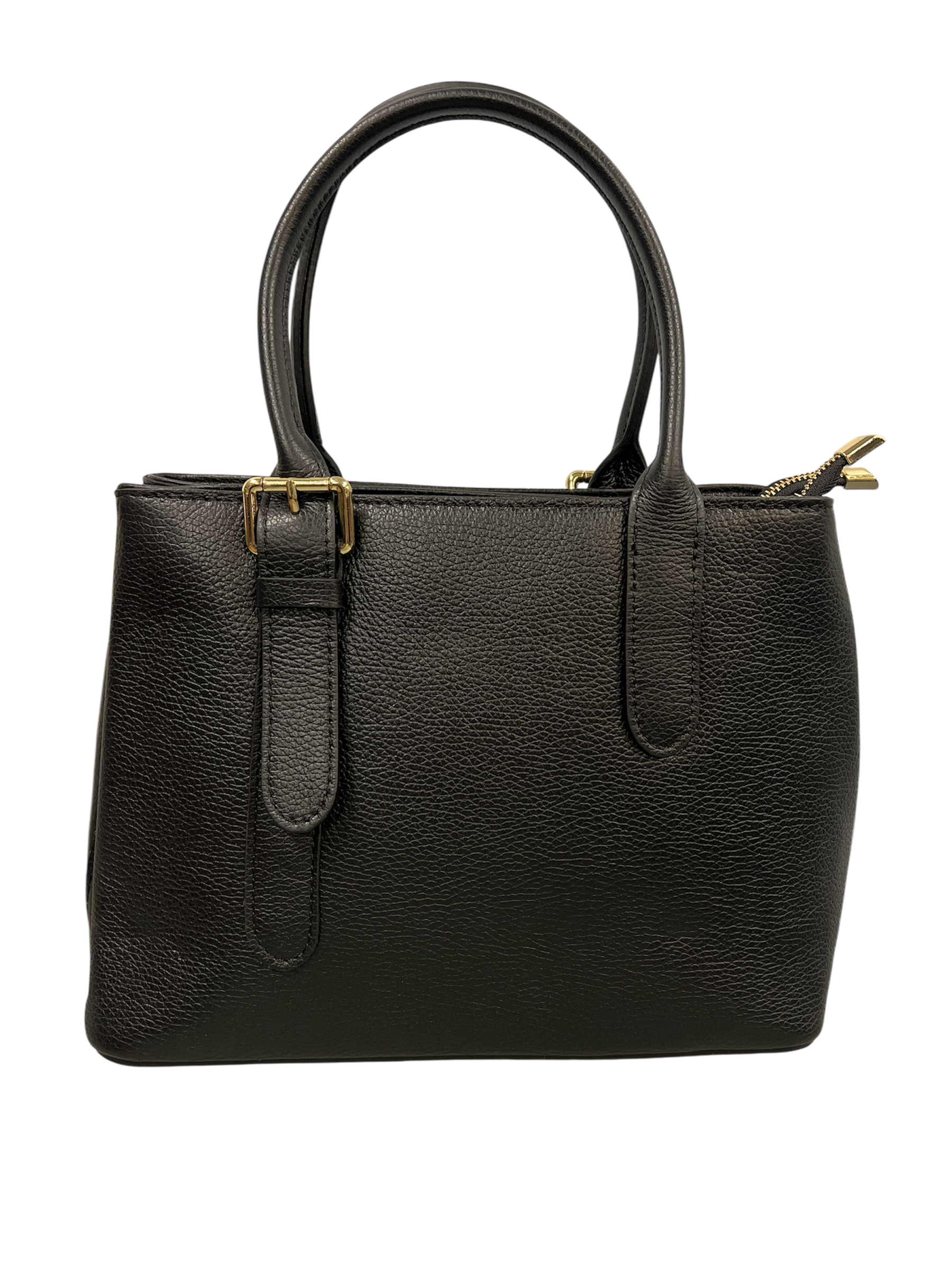 AC Italian Leather 2 Zip Handbag