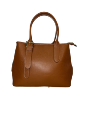 AC Italian Leather 2 Zip Handbag