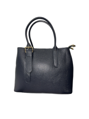 AC Italian Leather 2 Zip Handbag