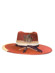 Fab Finds By Sarah Rancher Hat in Terricotta Splash