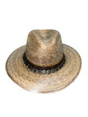 Fab Finds By Sarah Palm Leaf Fedora in Red/Coin