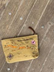 Kempton Vintage Map Print Canvas Pouch