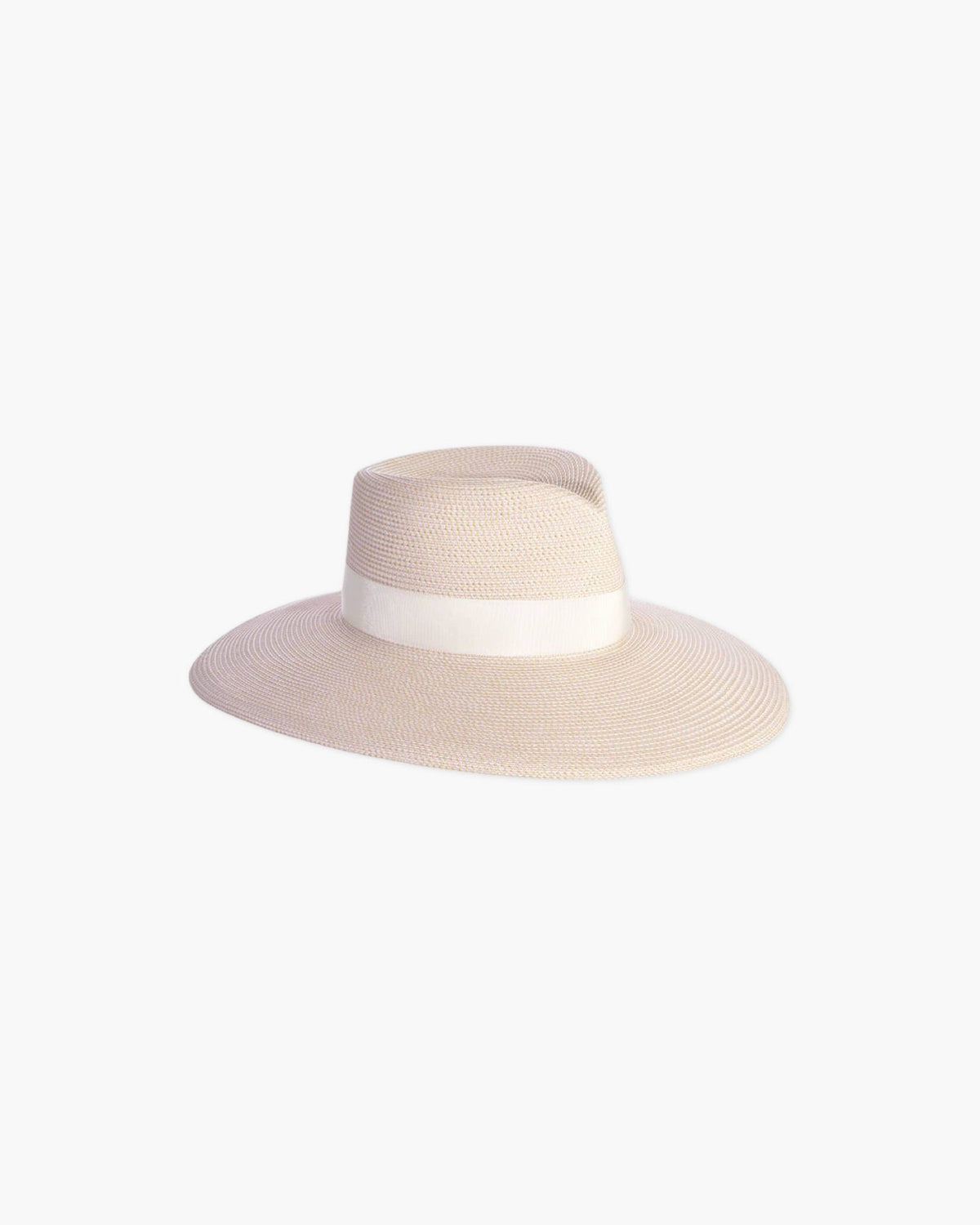 Eric Javits Straw Fedora with Cream Band Lady Daphne | Women main image 3
