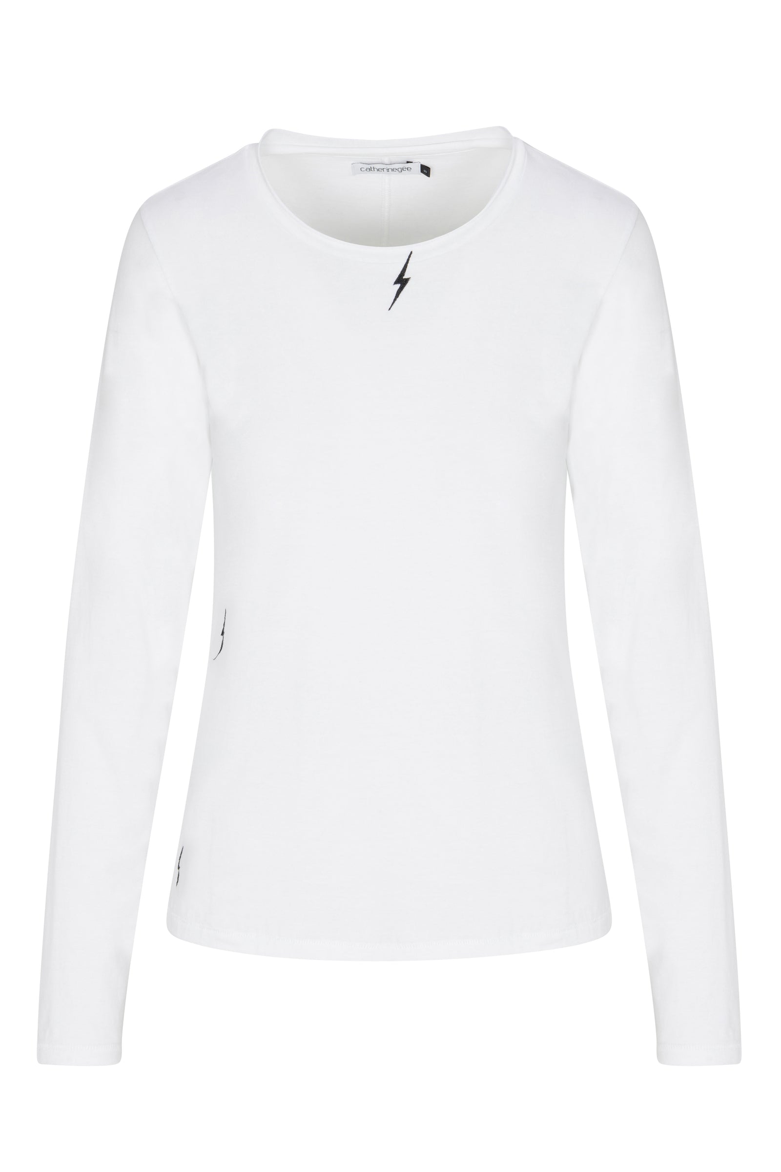 Catherine Gee Embroidered L/S Tee - Bolt