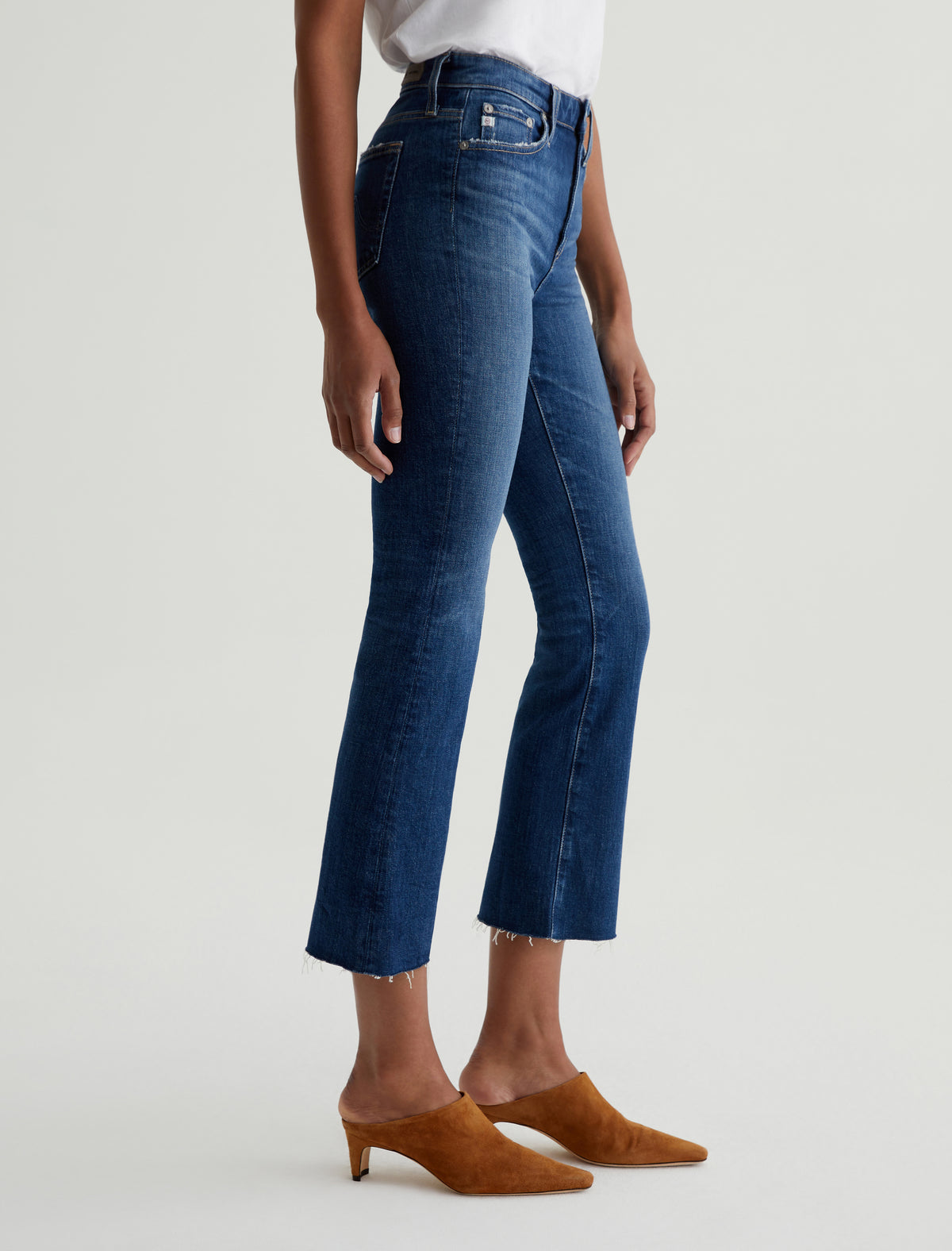 AG Farrah Bootcut Cropped Jean in 11 Years Memory