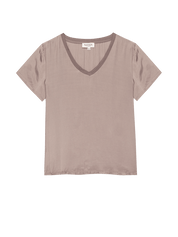 Nation June Satin V Neck Top