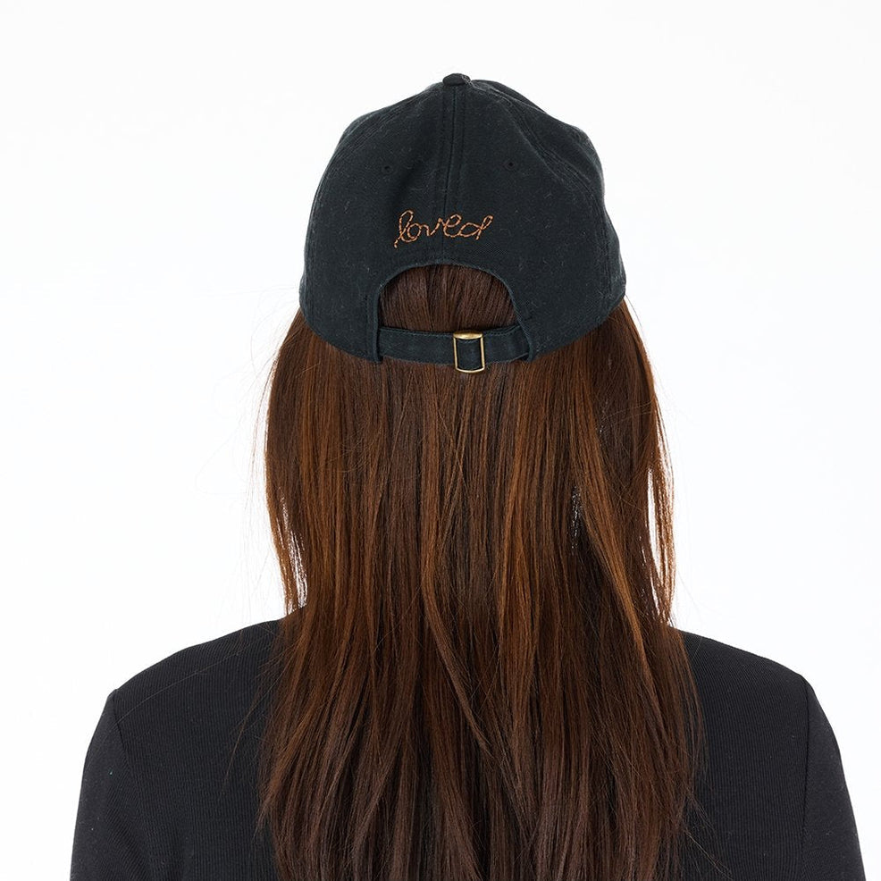 Kerri Rosenthal Imperfect Heart Hat in Black/Brown