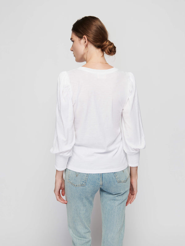 Nation Loren Smocked Peasant Tee