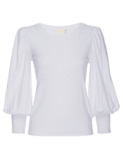 Nation Loren Smocked Peasant Tee