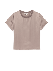 Nation Marie Satin Boxy Crop Top
