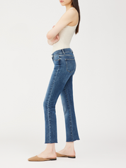 DL1961 Mara Straight Mid Rise Instasculpt Ankle Jean
