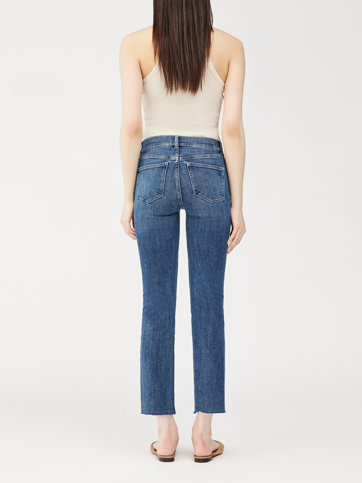 DL1961 Mara Straight Mid Rise Instasculpt Ankle Jean