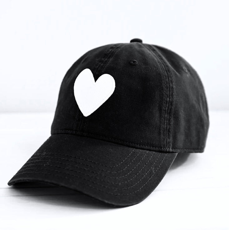 Kerri Rosenthal Heart Patch Baseball Hat