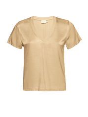 Nation June Satin V Neck Top