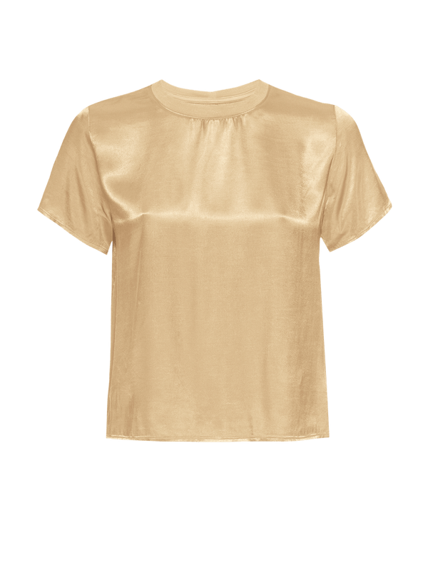 Nation Marie Satin Boxy Crop Top