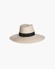 Eric Javits DAPHNE FEDORA HAT - CREAM/BLACK