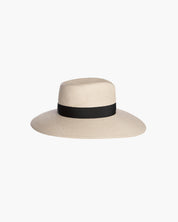 Eric Javits DAPHNE FEDORA HAT - CREAM/BLACK