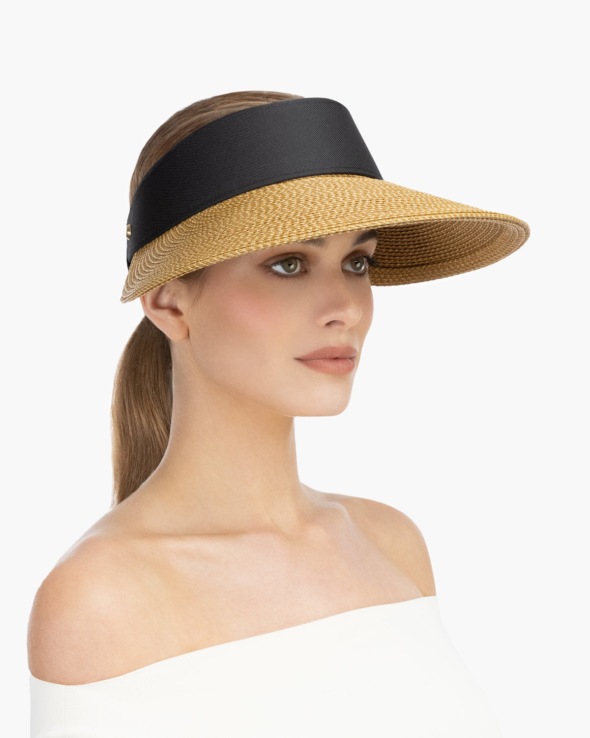 Eric Javitz Champ II Visor in Natural/Black