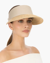 Eric Javitz Champ Visor in Peanut