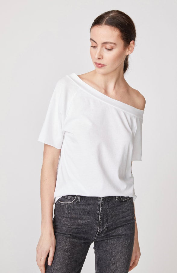 Stateside Cloud Jersey Off The Shoulder Top